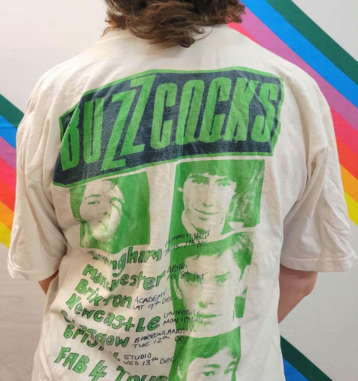 vtg 80s BUZZCOCKS TOUR SHIRT // vintage band tee 1989 punk uk pop rock indie metal thin original sex pistols fifth column style art