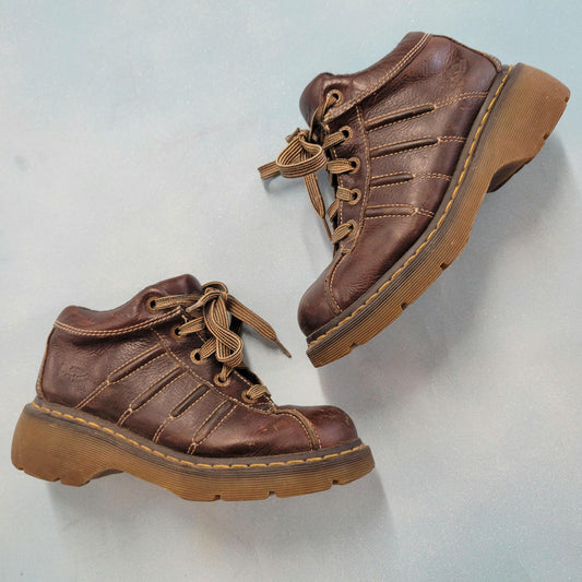 vtg 90s DOC MARTEN BOOTS // vintage dr martens bouncing souls size 7 mens chunky grunge worker boot stitched sides platform casual autumn