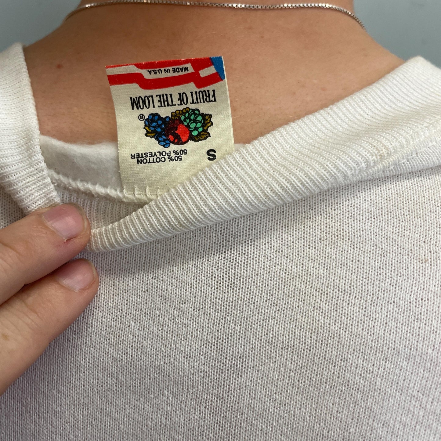 vtg 80s REX CHAPMAN SWEATSHIRT // vintage basketball hornets crewneck small stain retro kids charolette nba big head old school merch