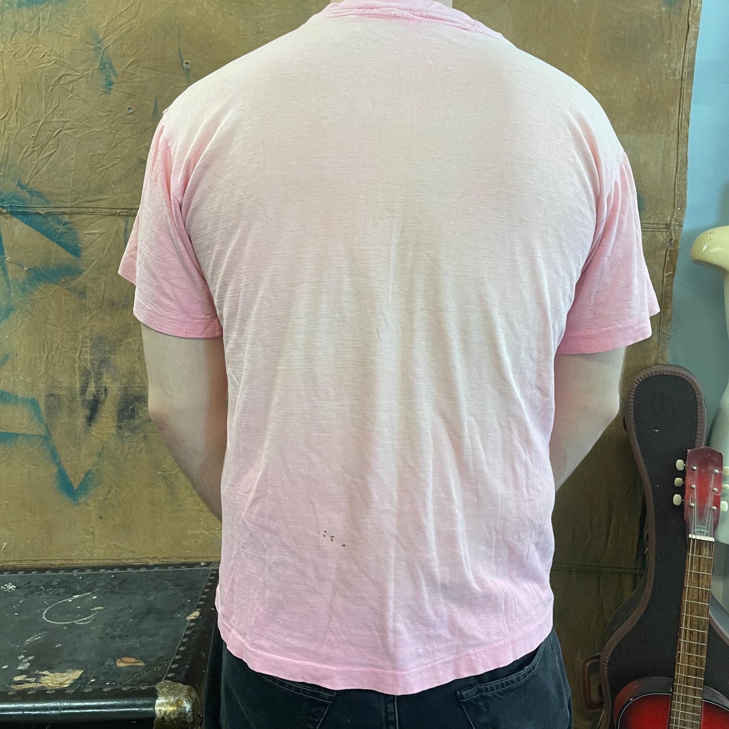 vtg 80s CALIFORNIA BEACH TSHIRT // vintage faded tee pink sun washes water fade florida vacation surf swim boat retro true style fashion