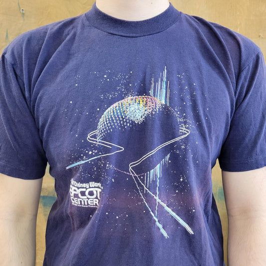 vtg 80s DISNEY WORLD EPCOT tshirt // vintage center florida space theme park official retro merch productions adult tourist destination tee