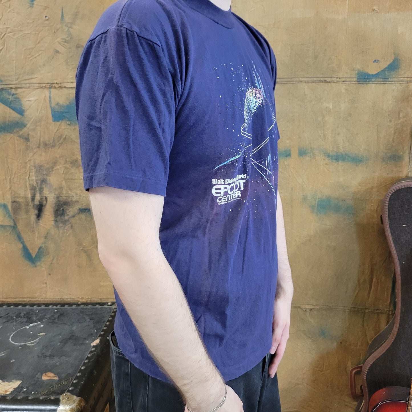 vtg 80s DISNEY WORLD EPCOT tshirt // vintage center florida space theme park official retro merch productions adult tourist destination tee
