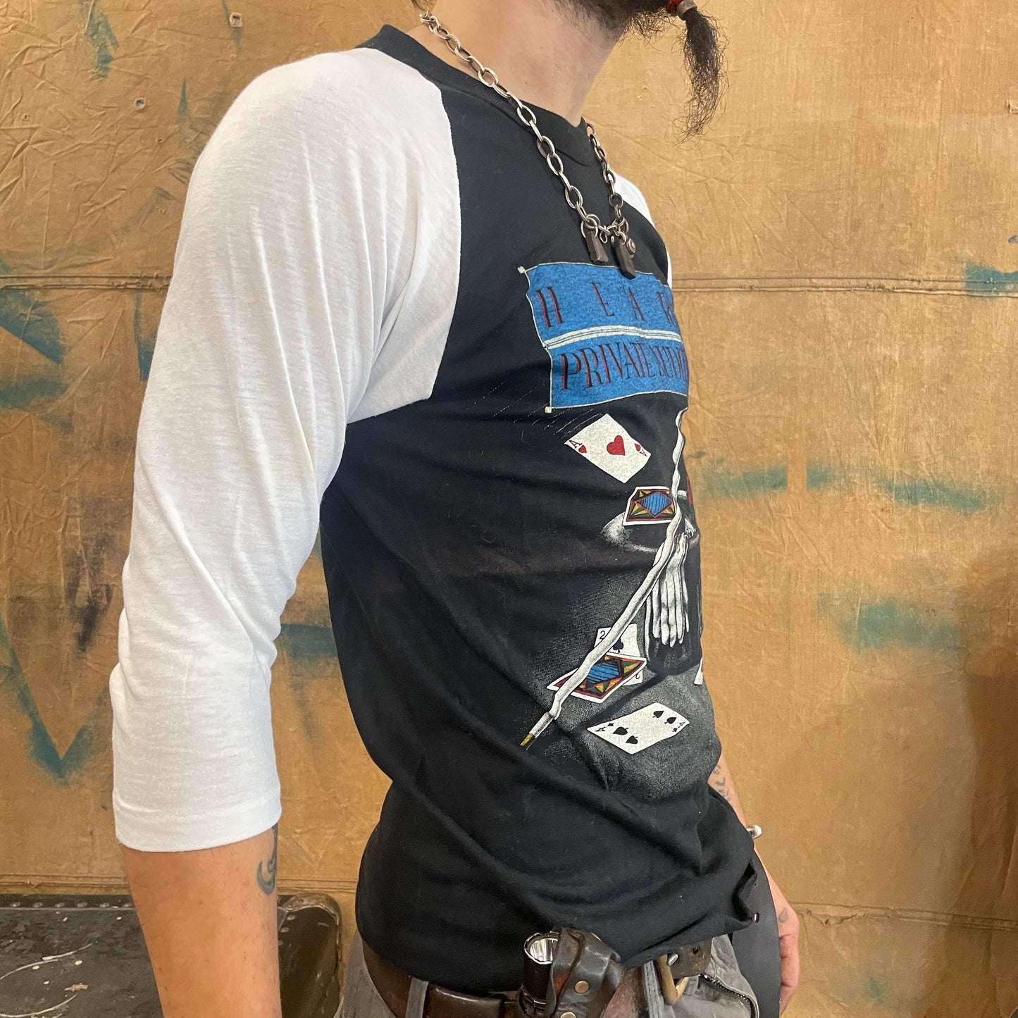 vtg 80s HEART private audition RAGLAN TEE // vintage baseball quarter sleeve 1982 concert band tour merch official retro femme music tee