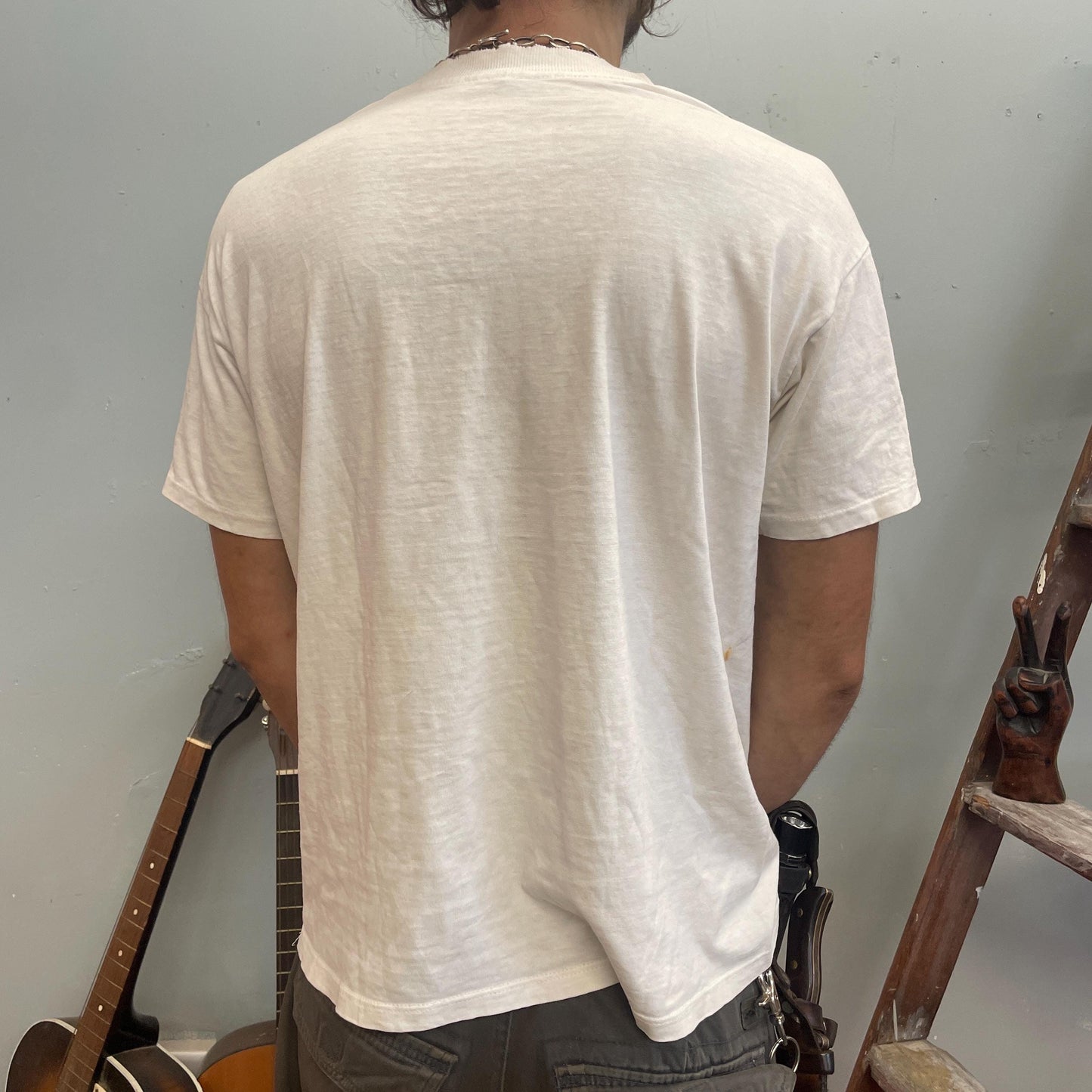 vtg 80s BOUNDARY WATERS TSHIRT // vintage minnesota mn canoe boat fish fishing outdoors basic white lake life river rat swim camp boundries