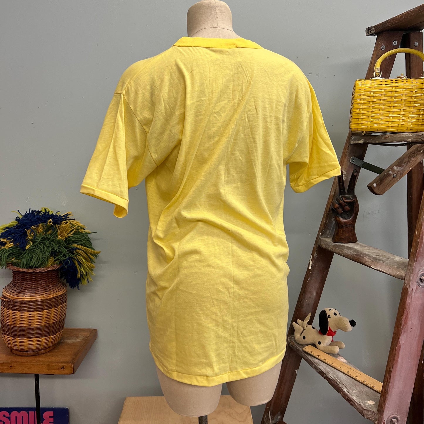 vtg 70s BEAMERS ARE EVERYWHERE Shirt // vintage paper thin vogel mills xl pastel bar souvenir graphic tee hand drawn sailor fox bartender