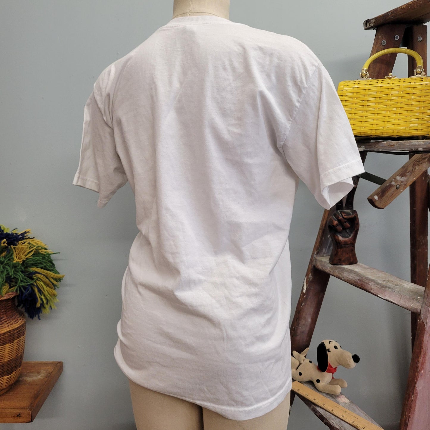 vtg 90s ROSIE RIVETER TSHIRT // vintage fruit of the loom medium "Up Yours, George" women empowerment " we can do it" protest president top