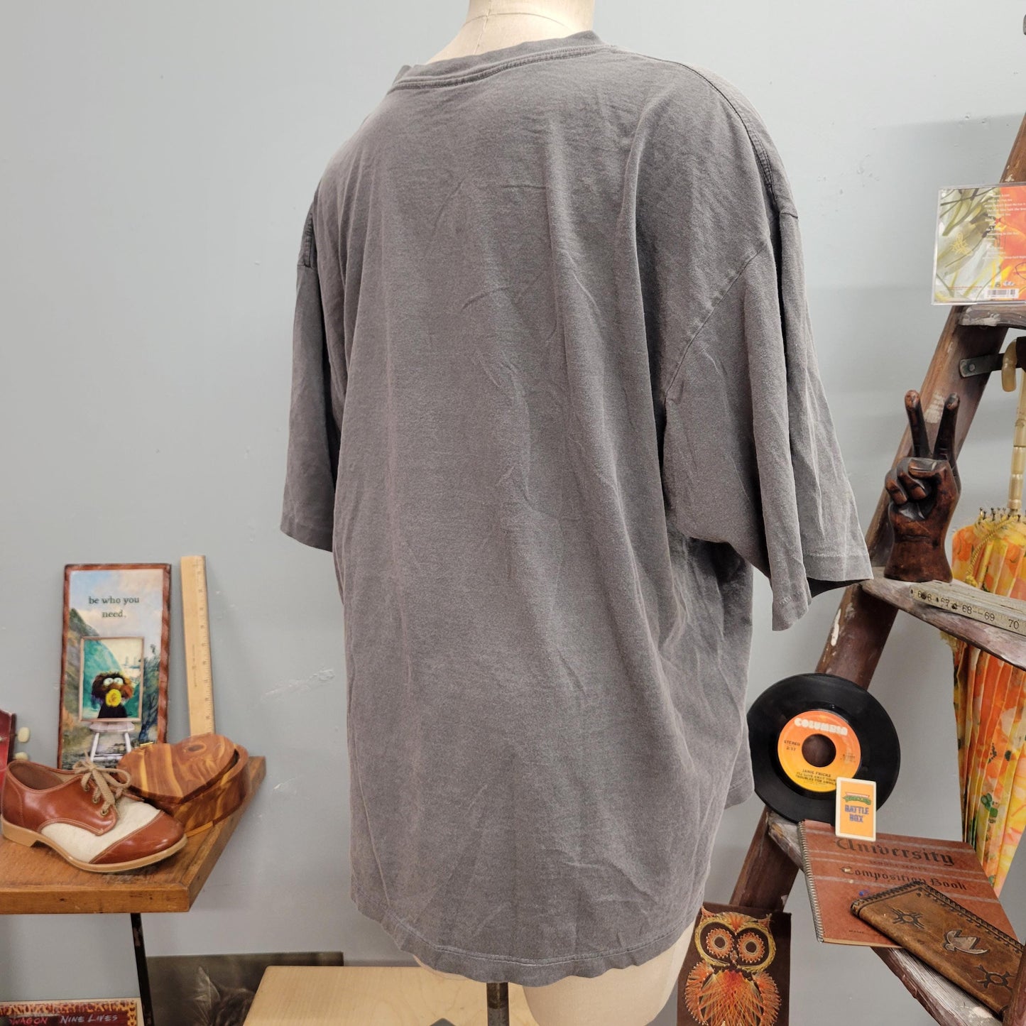 vtg 90s HOME IMPROVEMENT TSHIRT // vintage xl just fix it tv show nostalgia oversized tim allen funky pop art sitcom nike style abstract aop