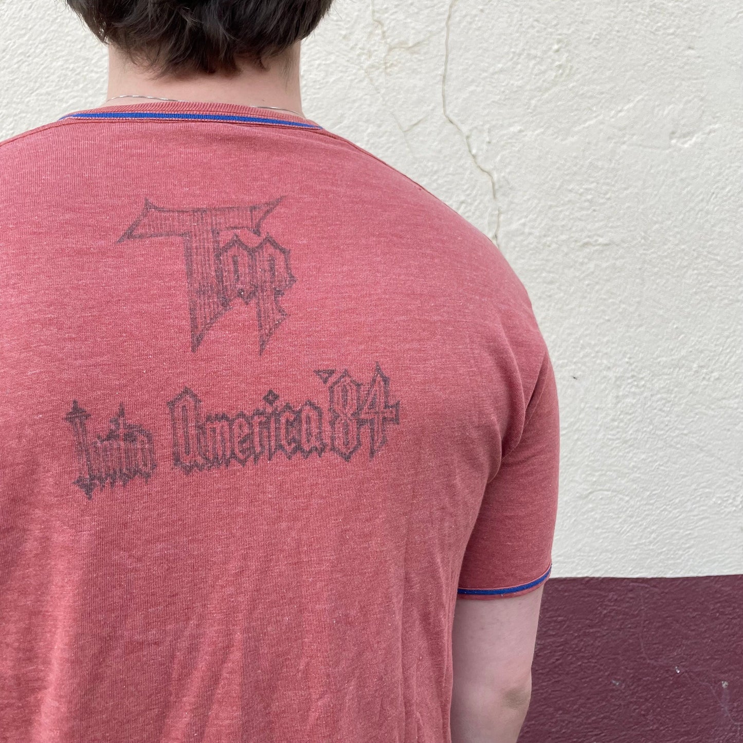 vtg 70s SPINAL TAP SHIRT // vintage hand drawn fan art guitar rock band tee spoof band 80s graphic tee tour paper thin distressed soft shirt