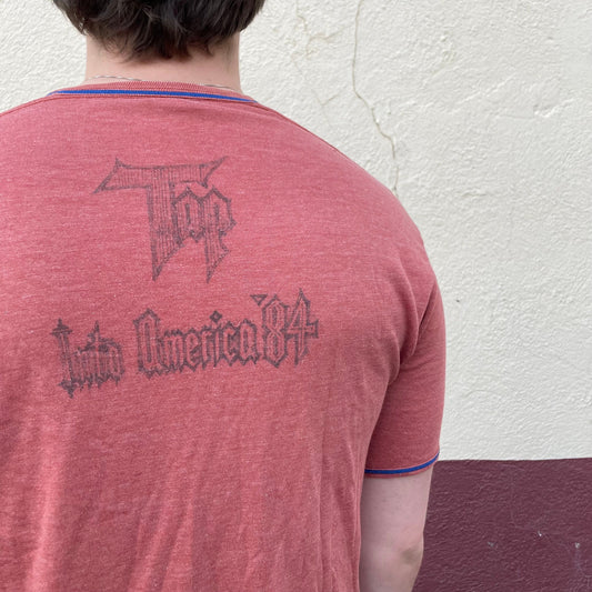 vtg 70s SPINAL TAP SHIRT // vintage hand drawn fan art guitar rock band tee spoof band 80s graphic tee tour paper thin distressed soft shirt