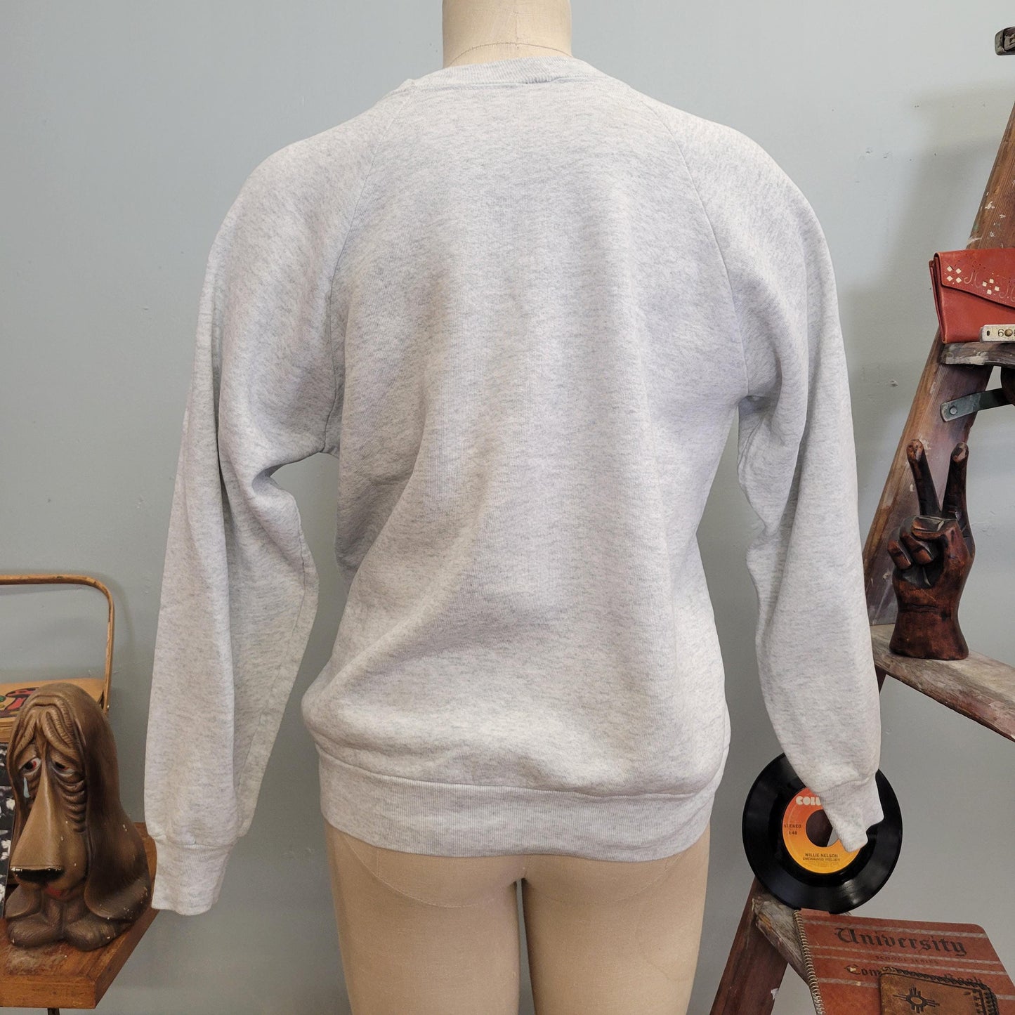 vtg 90s GROUNDHOG DAY SWEATSHIRT // vintage 1992 movie sweatshirt bill murray Punxsutawney Phil holiday souvenir tourist Woodstock Illinois