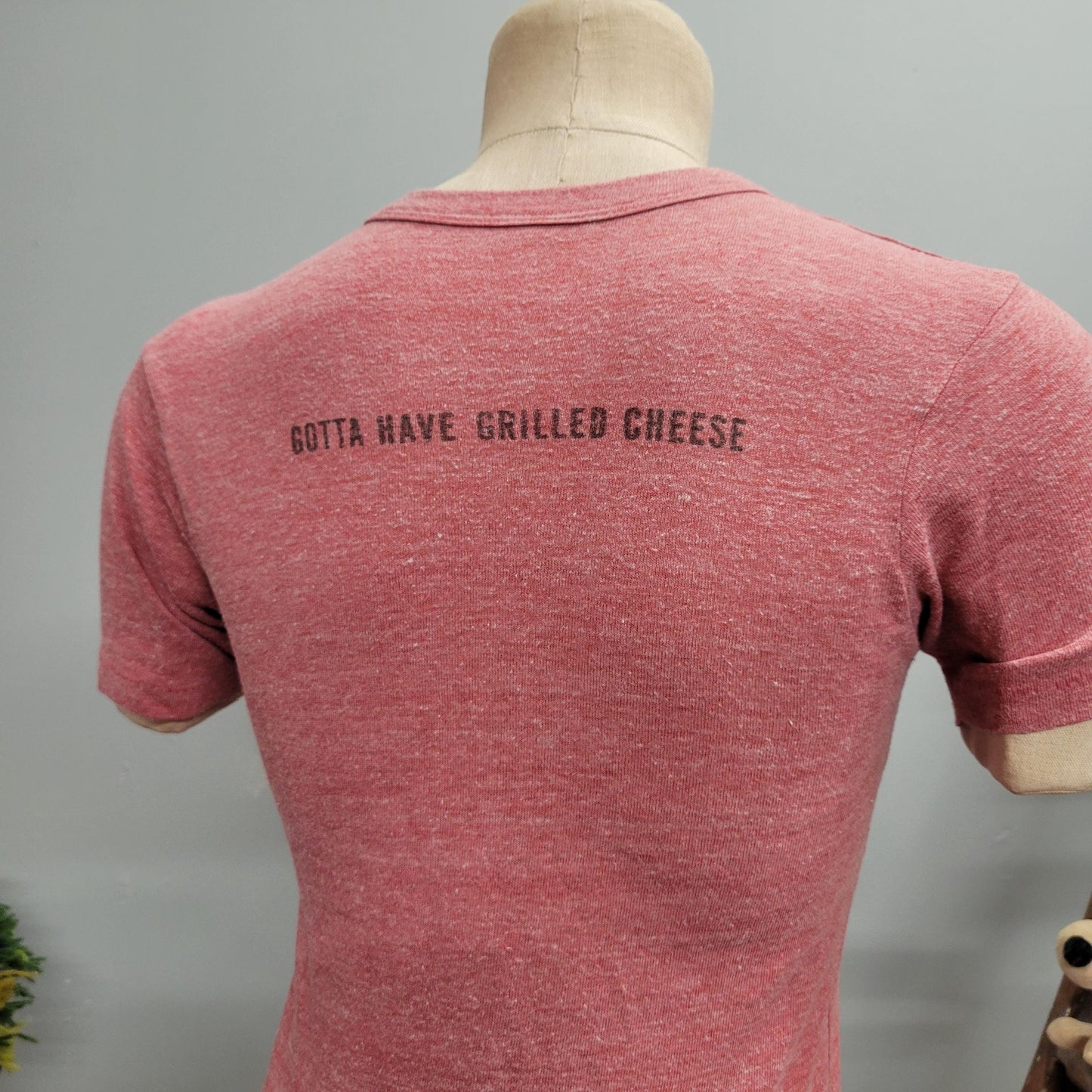 vtg 70s GRILLED CHEESE TSHIRT // vintage florida baby tee seaside golf course funny saying I had a meltdown funny souvenir tee retro soft