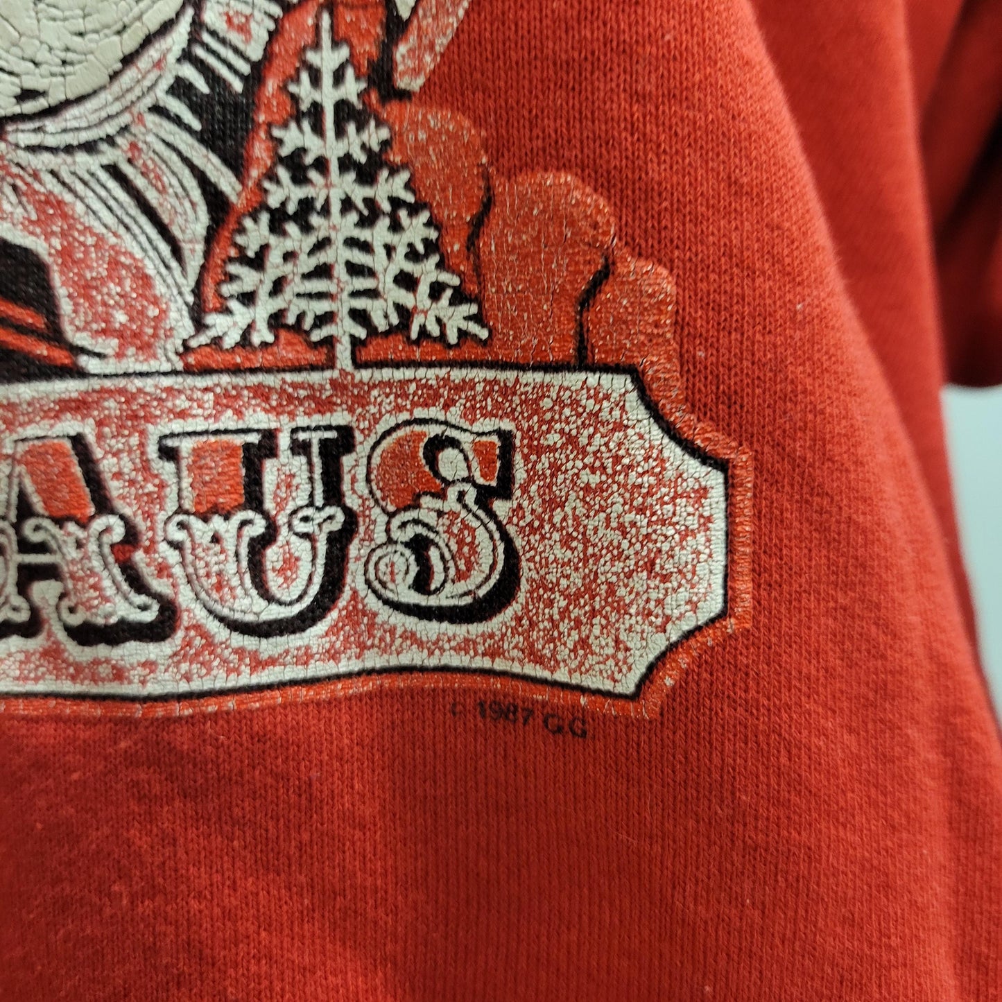 vtg 80s SANTA CLAUS SWEATER // vintage fruit of the loom xlunisex christmas I believe in santa retro big graphic comfy holiday party sweater