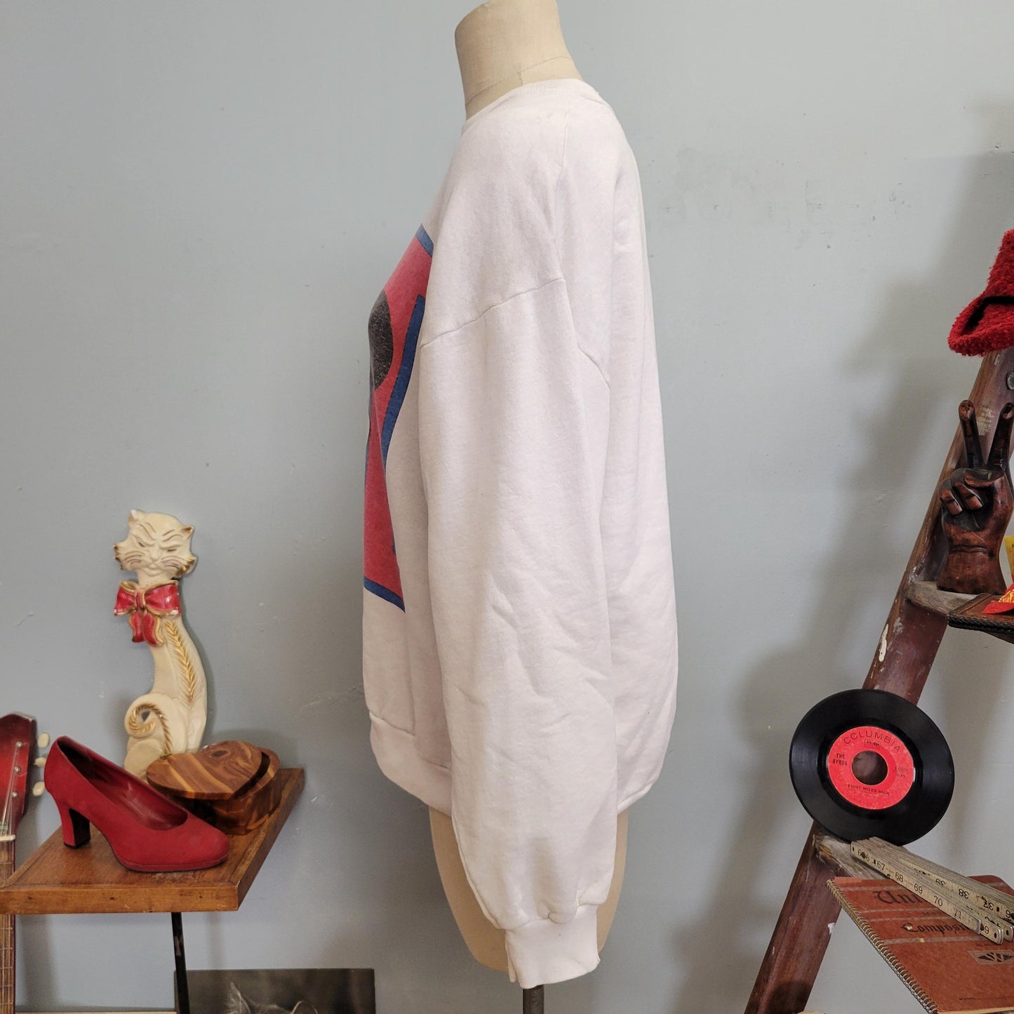 vtg 80s MICKEY MOUSE SWEATSHIRT // vintage disney designs crewneck xl oversized slouchy cozy casual comfy autumn disney college style school