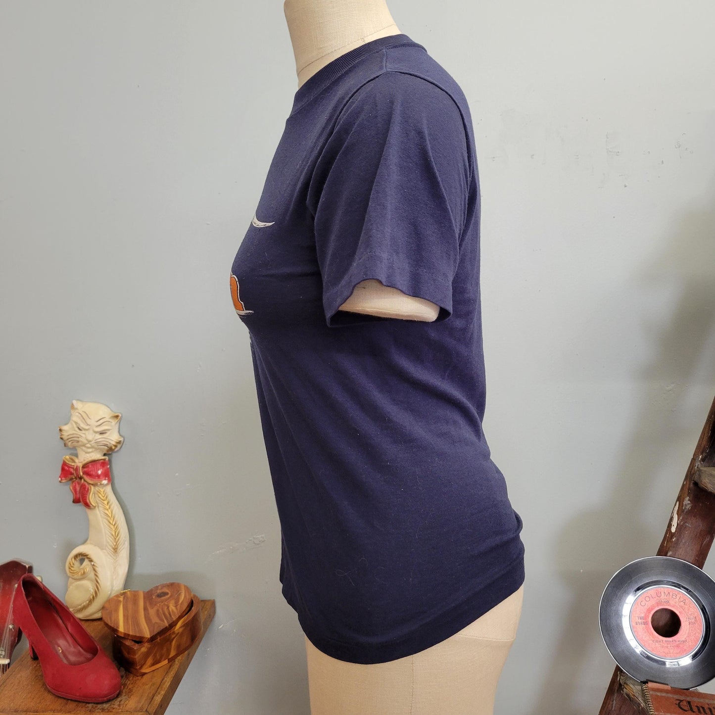 vtg 80s OREGON TSHIRT // vintage jerzees russell small single stitch retro sunset seagull beach scene tourist graphic tee portland hippie