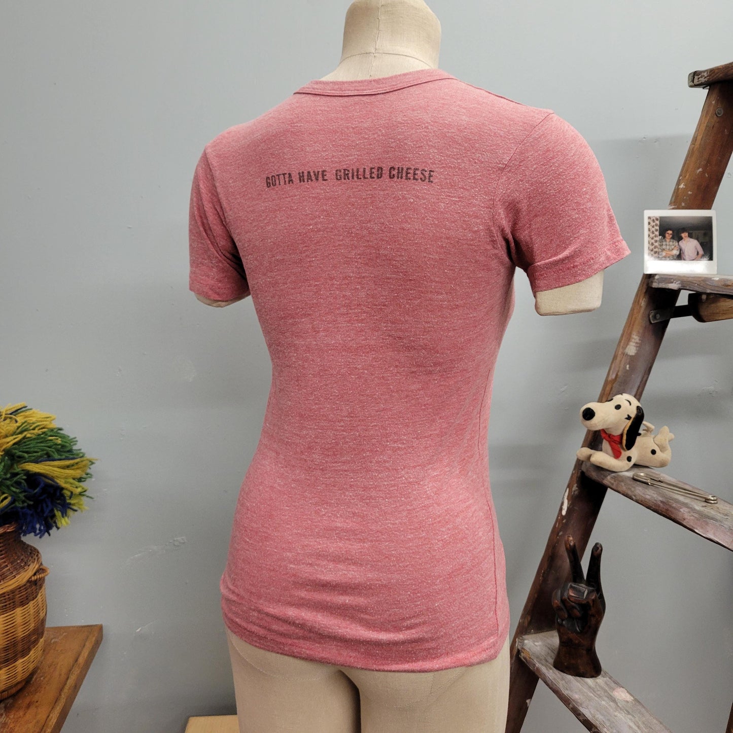 vtg 70s GRILLED CHEESE TSHIRT // vintage florida baby tee seaside golf course funny saying I had a meltdown funny souvenir tee retro soft