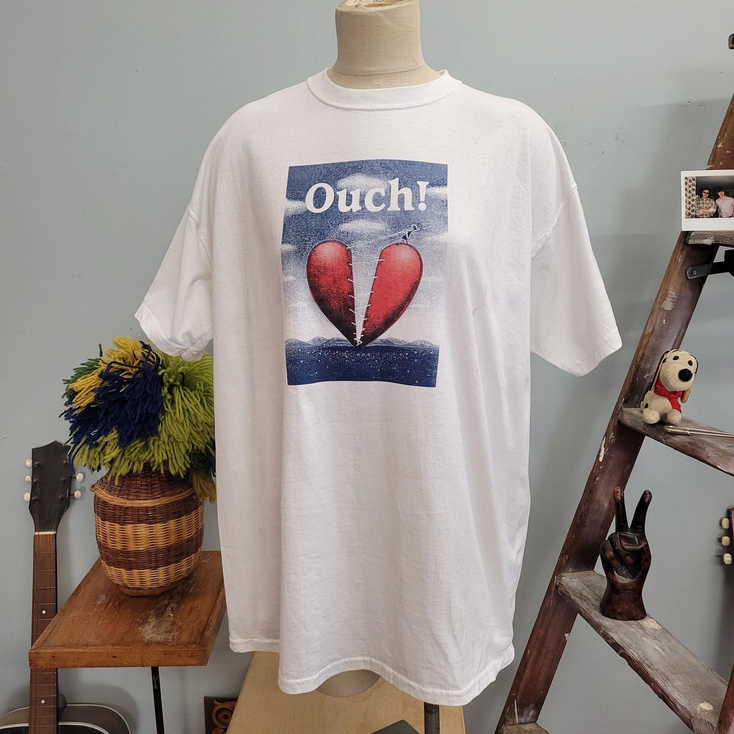 vtg 80s HEALING HEART TSHIRT // vintage fruit of the loom 2xl unisex oversize tee healing is your choice grief stricken mourning graphic tee